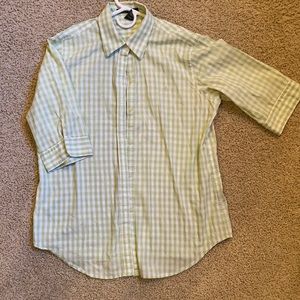 LAUREN by Ralph Lauren button down 3/4 length sleeve blouse. Women’s MEDIUM